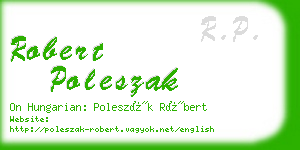 robert poleszak business card